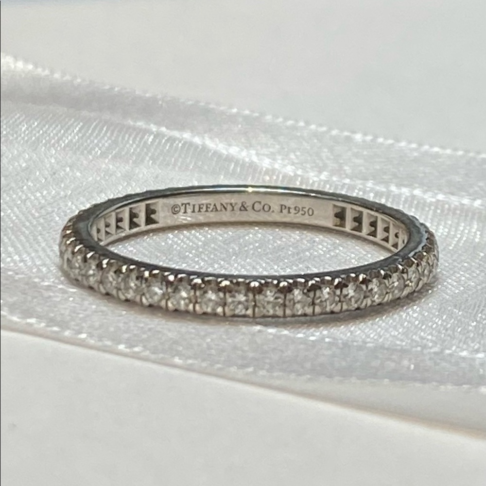 Tiffany Platinum Diamond Eternity Band